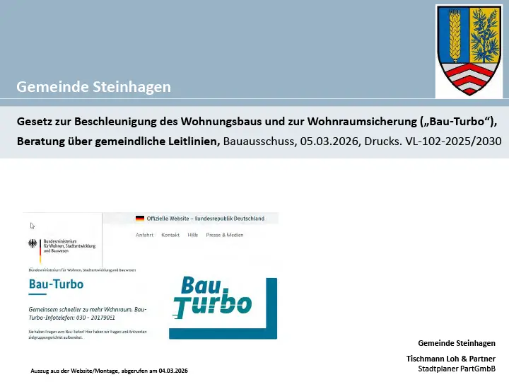 Vorschaubild der Präsentation in Steinhagen