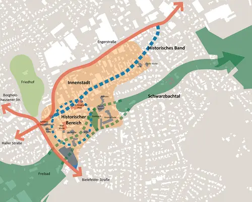 Plan Hauptstrukturen