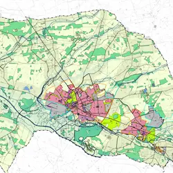 Plan zum Handlungsleitfaden für PV-Freiflächenanlagen im Stadtgebiet Halle (Westf.)
